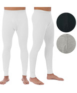 Men&#39;s Cotton Waffle Knit Thermal Underwear Pajama Stretch Sleepwear Pants - $284.23 MXN
