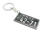  license plate number keychain jdm racing car motorcycle tag key ring personalized thumb155 crop
