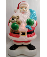 Empire Santa w/Teddy Bear &amp; Toys 40&quot; Blow Mold Holiday Christmas Yard Decor - €128,36 EUR