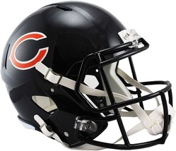 *Sale * Chicago Bears Nfl Full Size Speed Replica Football Helmet - Ships Fast! - £107.41 GBP