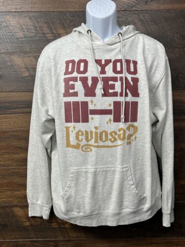 VGT Delta Fleece Hoodie Do You Even Leviosa Hooded Sweatshirt Gray Fleece Unisex - £16.63 GBP