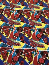 Amazing Spiderman Flannel Fabric from Camelot Fabrics - 1/2 yd - £3.60 GBP