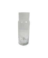 Pottery Barn Shouldered Clear Glass Vase 9.5&quot; tall Sleek Design Modern D... - £22.36 GBP