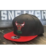 Mitchell &amp; Ness Dynasty Chicago Bulls Black/Green/Red HWC Fitted Hat Men 8 - $57.74 CAD