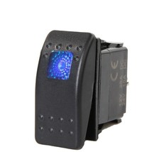 20 Pk Lighted Rocker Switch Blue Generic Unlabeled Dual Voltage 12V 24V Switches - £78.39 GBP