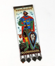 Vintage Russian Cloisonne Enamelled Copper Wall Hanging of Dobrynya Nikitich - £34.28 GBP