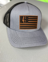 Presidential 457 American Flag Hat w Leather Patch - $19.99
