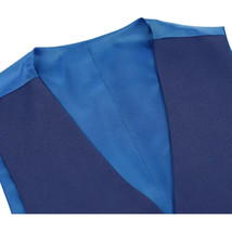 Men Renoir Suit Vest V-neck Adjustable Size 5Button 201-20 Royal image 4
