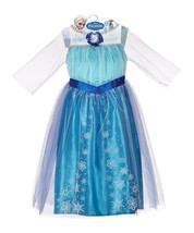 Elsa Frozen Disney Princess Enchanting Dress Child Size 4-6X New - £40.08 GBP