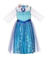 Elsa Frozen Disney Princess Enchanting Dress Child Size 4-6X New - $962.42 MXN