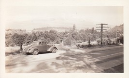 Antique Photo - Vintage Studebaker Coupe Classic Car on a Country Road - $7.13