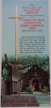 Vintage Our Lady Of La Leche Shrine Saint Augustine Florida Flyer - $1.99