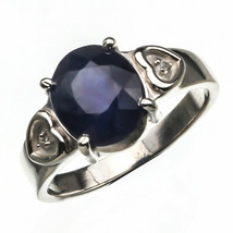 925 Sterling Silver Handmade Certified 6 CT Sapphire Engagement/Christmas Ring - £42.57 GBP