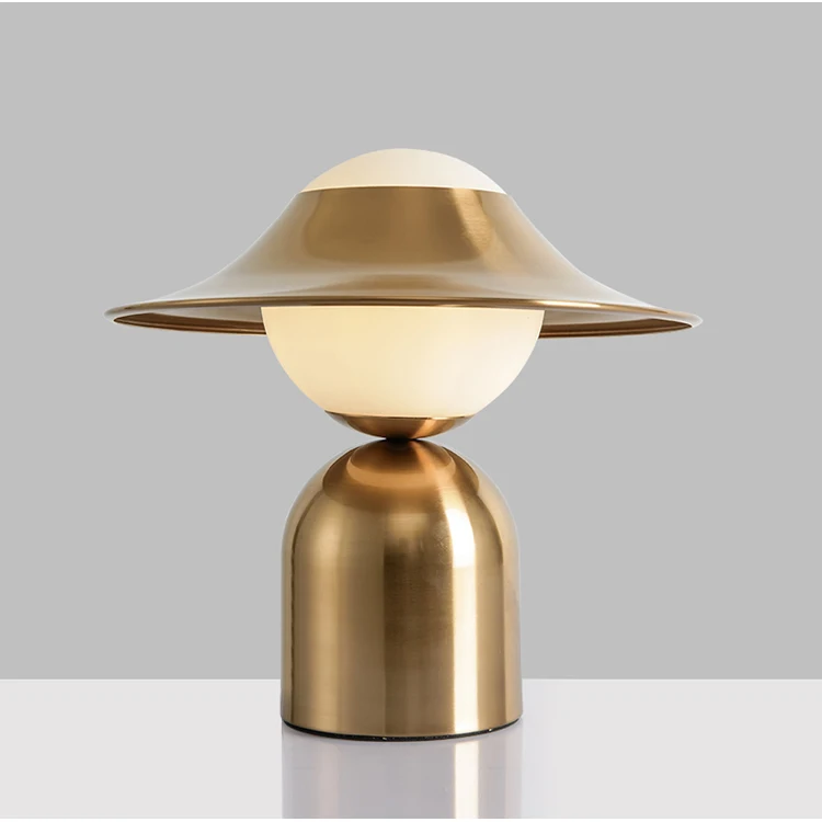 Postmodern Golden Hat Table lamp LED Nordic Simple Children&#39;s room Bedroom - $234.36+