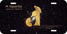 AQUARIUS ZODIAC HOROSCOPE ASTROLOGY NOVELTY METAL LICENSE PLATE 1B - $18.06 CAD