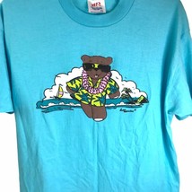 Vtg T shirt Hef T Tee Jays Single Stitch Unisex XL Pacific Connection Bear Aloha - $19.75