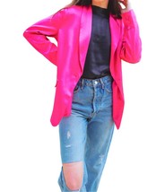 2.7 August Apparel electric blazer in Fucshia - £54.24 GBP