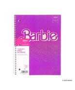 Yoobi Barbie 1 Subject Wide Ruled Notebook 8x10.5 Hot Pink Logo - €10,13 EUR
