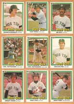 1981 Donruss Boston Red Sox Team Lot 21 Diff Yastrzemski Fisk Jim Rice Eckersley - £5.30 GBP