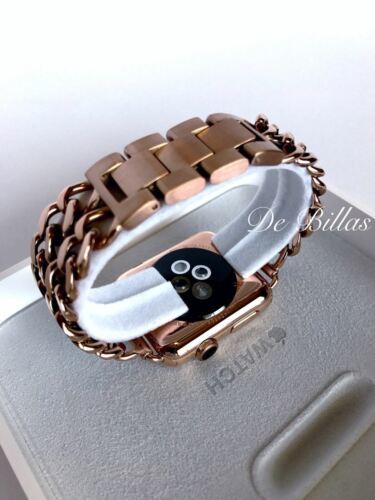 42MM Apple Watch 24K Rose Gold plated, Rose Gold Links Band CUSTOM Item image 6