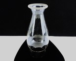 Clear Glass Oil Lamp Globe, 8 1/2&quot; w/Flared Beaded Chimney, 3&quot; Fitter GL... - $14.65