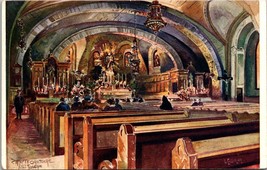 Canada Quebec Montreal St. Joseph&#39;s Shrine Church Interior Antique Postcard - £5.85 GBP