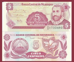 10 notes - Nicaragua P168, Francisco Cordoba  / national flower 1990, UNC - £9.66 GBP