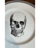 ROYAL Stafford HALLOWEEN Skull Face Dinner Plate Set Of 2  New Spooky - £31.33 GBP
