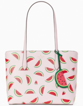 NWB Kate Spade Marlee Pink Watermelon Party KB677 Purse Charm $359 Gift Bag FS - £114.47 GBP