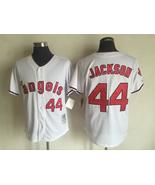 Angels #44 Reggie Jackson Jersey Old Style Uniform White - €39,08 EUR