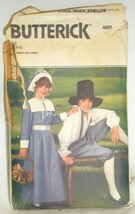 Butterick Children&#39;s Pilgrim Prairie Costume Pattern 4691 Sizes 2 4 6 - $9.89