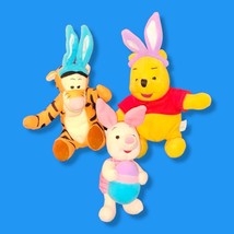 LOT OF 3 1998 VINTAGE 7&quot; Plush Disney Winnie the Pooh Easter  - 1998 Mattel - £15.73 GBP