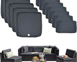 12Pack Outdoor Seat And Back Cushions Replacement Covers Fit For 6Pieces... - $222.99