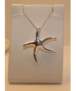 Sterling Silver Starfish Pendant on 18in Necklace Chain - $39.99