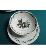 PORTMEIRION THE HOLLY AND THE IVY BOWL AND PLATTER SET CHRISTMAS DECOR P... - £131.54 GBP