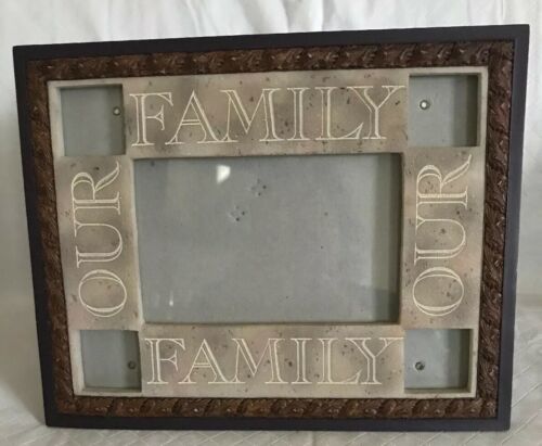 DEMDACO “Our Family” Photo Frame Picture by Bill Stross 2006 Heartstone 3.5x5.5” - $19.99