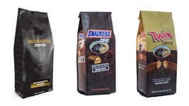 Flavored coffee bundle with Butterscotch Caramel, Snickers and Twix - £21.27 GBP