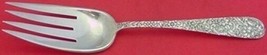Repousse by Jenkins &amp; Jenkins Sterling Silver Cold Meat Fork Large 9 1/8&quot; - £123.36 GBP
