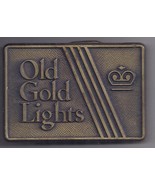 OLD GOLD LIGHTS CIGARETTE - VINTAGE MEN&#39;S Belt Buckle - £23.94 GBP