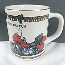 Elvis Presley&#39;s Car Museum Coffee Cup Mug Red Motorcycle Vintage - £10.20 GBP