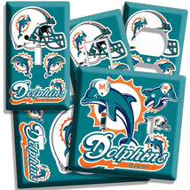 Miami Dolphins Nfl Super Bowl Champions Football Light Switch Outlet Wall Plates - £12.86 GBP+