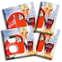 Retro Coca Cola Magazine Ad Vintage Cooler Light Switch Outlet Wall Plate Covers - £14.34 GBP+