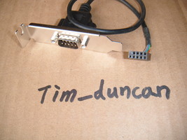 Crossover foxconn serial cable PCI bracket DB9 PIN R232 COM ports 2U hal... - $6.00