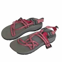 Chaco ZX1 Ecotread Womens Size 5 Sandal Water Hiking Pink Gray Adjustable Strap - £24.48 GBP
