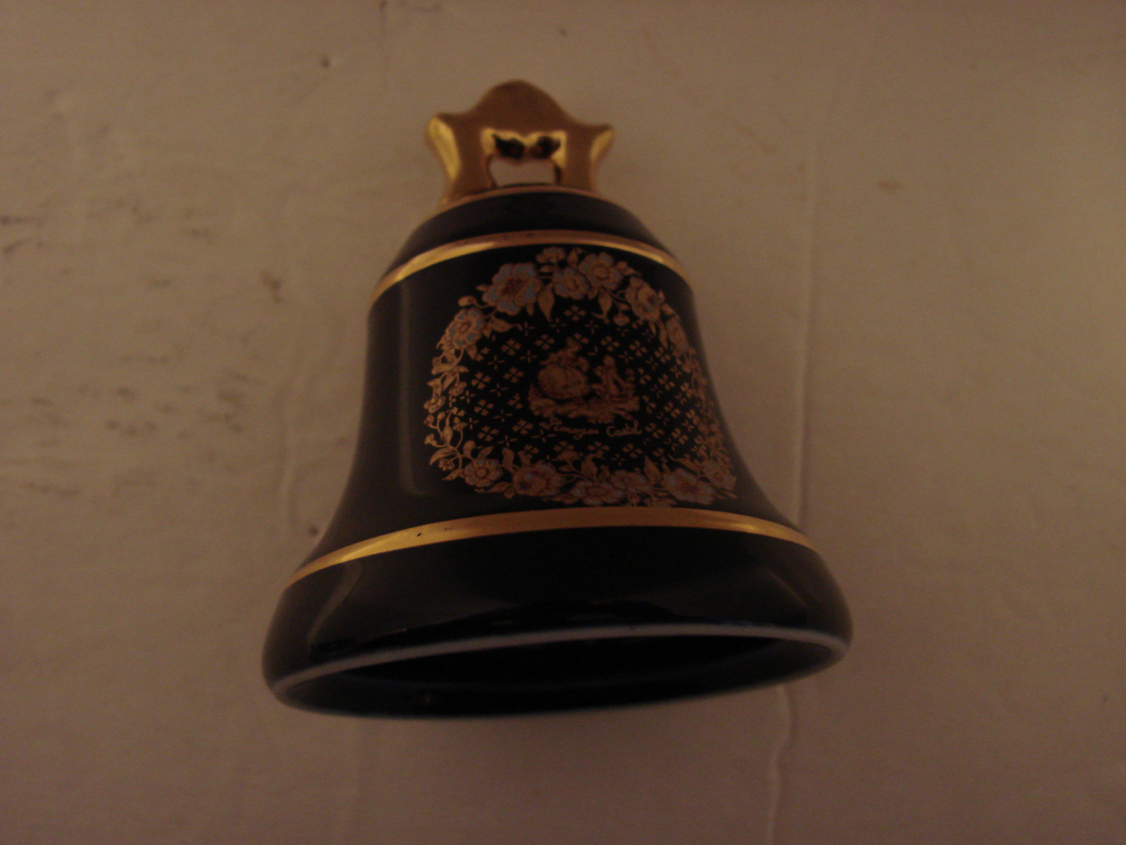 Limoges Castel France Blue Gold Porcelain Bell - £11.96 GBP