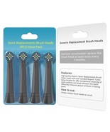 NEW 4 pack Black Replacement Toothbrush Heads Compatible with Oral-B iO ... - $14.84