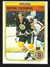 Boston Bruins Wayne Cashman 1982 Opc # 8 Nr Mt O Pee Chee ! - £0.51 GBP