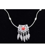 NeW Native American Indian Western Multi Feather Charm Drop Necklace  - £4.73 GBP