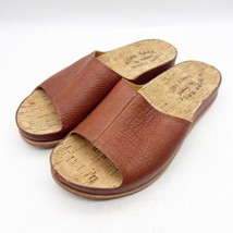 KORK-EASE Tutsi Slides Leather Sandals Comfort Etiope Brown Womens 7 - £55.81 GBP