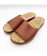 KORK-EASE Tutsi Slides Leather Sandals Comfort Etiope Brown Womens 7 - £55.94 GBP